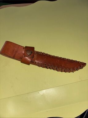 Handstitched Brown Leather Knife Sheath